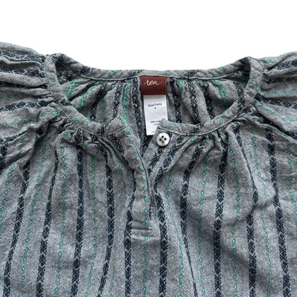 Tea Collection Embroidered Tunic Top Size 4 - Picture 5 of 5